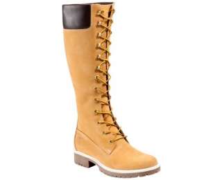 Timberland 23345 14 Inch Premium Waterproof Boots Wheat Nubuck Leather 