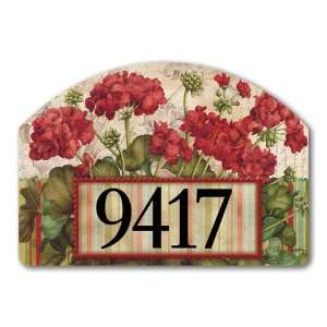  Hardy Geraniums w/ Easy To Apply House Numbers Yard 