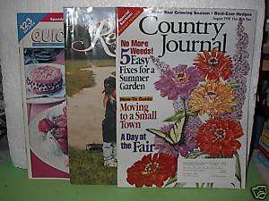 Lot 3 Magazines Reminise/Country Journal/Taste of Home  