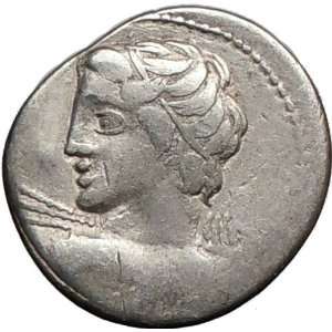 Roman Republic C. Licinius VEJOVIS MINERVA HORSE 84BC Rare 