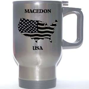 US Flag   Macedon, New York (NY) Stainless Steel Mug 