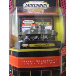  M4A3 Sherman Tank Matchbox Steel Soldiers Series with 