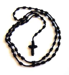 this rosary is extra long and fun to wear in a light weight, can be 