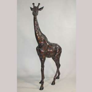 Bronze Giraffe Statue (Lifesize)  
