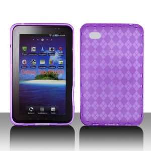 Premium   Samsung P1000/Galaxy Tab / i800 Crystal Skin Purple   Jelly 