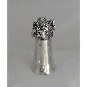  Pewter jigger   Bulldog