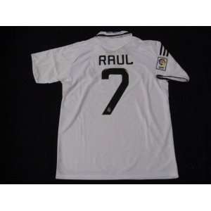  08 09 REAL MADRID JERSEY RAUL + FREE SHORT (SIZE M 