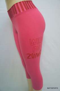 Zumba Wild For Zumba Leggings Capris Zumbawear Pants  