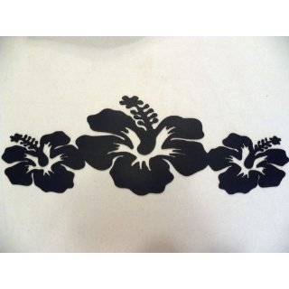 Surfboard with Hibiscus Flowers Metal Wall Art Wall Decor  