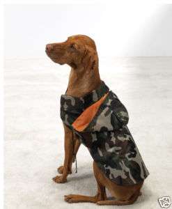 Casual Canine Hooded Camo Dog Rain Coat Jacket XXS XL  