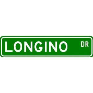 LONGINO Street Sign ~ Personalized Family Lastname Sign 