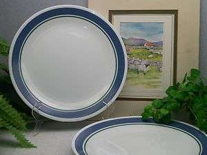 Lot of 4 Corelle Corning Ware COLONIAL BLUE Dinner Plates EXCELLENT 