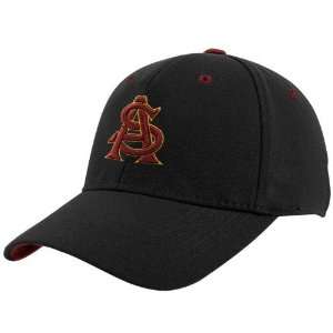 Top of the World Arizona State Sun Devils Black Basic Logo 1 Fit Hat 
