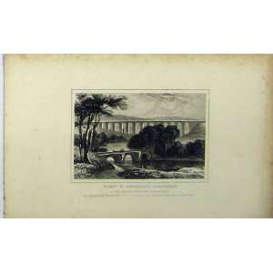    C1848 Pony Y Casullte Aqueduct Llangollen Dugdales