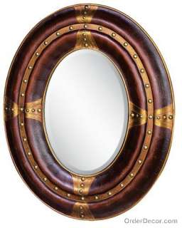 Large 46 Oval Traditional Wall Mirror, Vanity/Mantle  