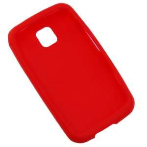 Silicon Skin Red for the LG MS690 Optimus C Cell Phones 