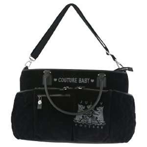  Juicy Couture Black Velour Couture Baby Bag Baby