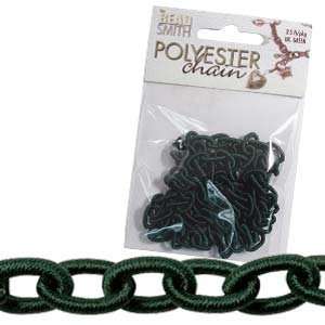  Dark Green Polyester Link Lightweight Chain 7mm X 10mm 2 1 