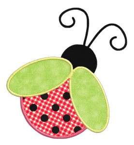 Cute Ladybugs **APPLIQUE** Machine Embroidery Designs  