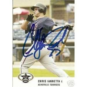  Chris Iannetta Signed Rockies 2005 Just Stars Card Sports 