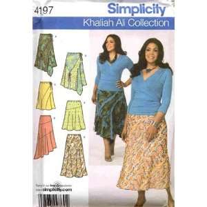  Simplicity Sewing Pattern 4197 Khaliah Ali Womens Skirts 