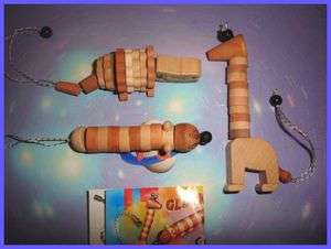 KINDER SURPRISE SET   WOODEN ANIMALS SERIES 1   TOYS COLLECTIBLES 