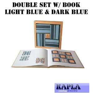  Kapla Double Set w/Book (Light Blue & Dark Blue) (#KPB40 