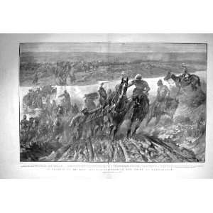  1901 Artillery Horses Crossing Drift Kareepoort War