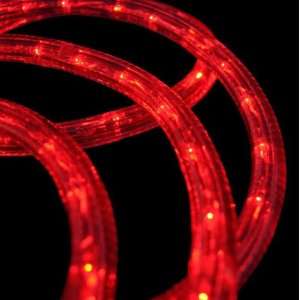  Red LED Rope Light, 120 Volt   2 Wire 1/2 (13mm), LED Red 