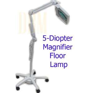  5 Diopter Magnifier Floor Lamp Fluorescent Office 