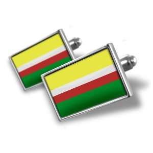 Cufflinks Lebus (Lubuskie) Flag region Poland   Hand 