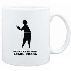 Mug White  save the planet learn Xhosa  Languages  
