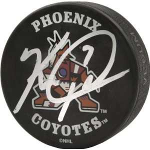  Keith Tkachuk Autographed Hockey Puck