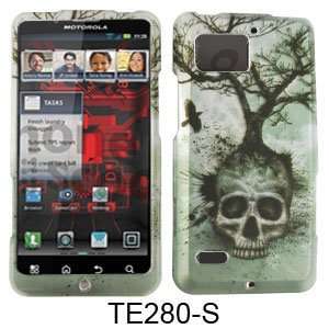   Skull with Tree 2D Snap on Rubberized Case Cell Phones & Accessories