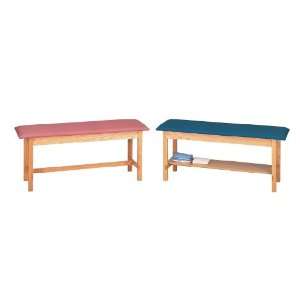 Medline Hardwood Treatment Tables   With Laminate Shelf   30W x 72L 