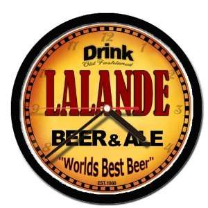  LALANDE beer and ale cerveza wall clock 