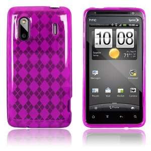  HTC 6285 Kingdom/EVO Design/Hero S 4G   Hot Pink Checker 