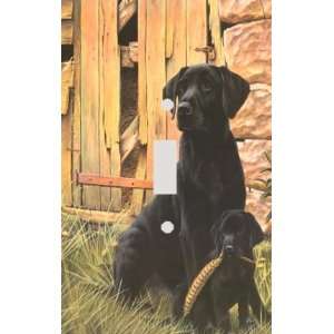  Two Labradors Decorative Switchplate Cover