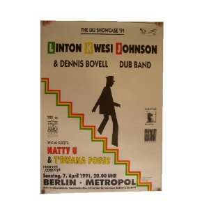  Linton Kwesi Johnson Poster LKJ Berlin Showcase 