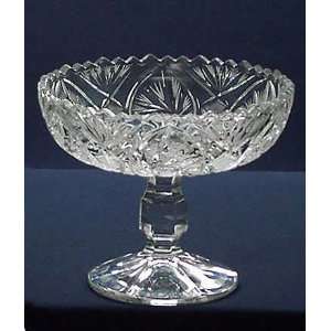  Crystal Bowl on Foot   7 inches