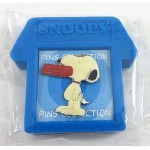  Peanuts Snoopy With Dog Dish Koro Koro Cloisonne Pin Blue 
