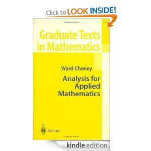 Analysis for Applied Mathematics (Graduate Texts in Mathematics) Ward 