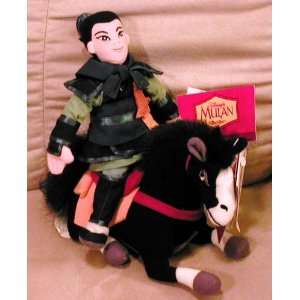   Mulans Warrior with Kahn the Horse with Tags 8 Toys & Games