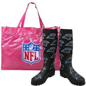 Carolina Panthers Ladies Black Enthusiast Boots  Sports 