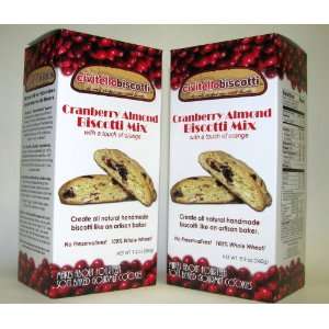 Cranberry Almond Biscotti Mix Twin Pack Grocery & Gourmet Food