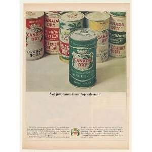   Ginger Ale Just Canned Top Salesman Print Ad (48888)