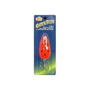 GAME FISH SPOON 5/8OZ ORG/BLK 
