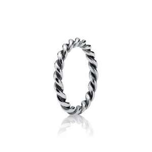    925 Sterling Silver Pandora Match Twist Ring Size 9 Jewelry