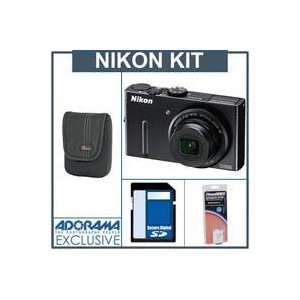  Coolpix P300 Digital Camera Kit   Black   with 4GB SD Memory Card 