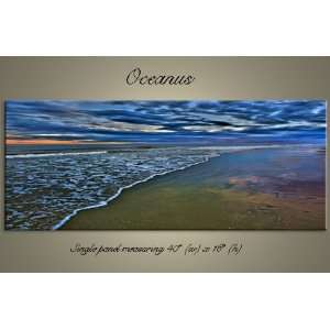    Digital Art Single Panel Canvas Beach Ocean Sunset